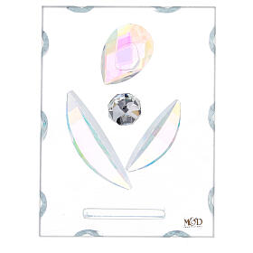 Bild Mutterschaft aus Glas mit Kristallen