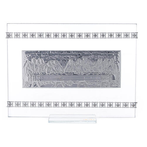 Rectangular picture of the Last Supper with rhinestones 1