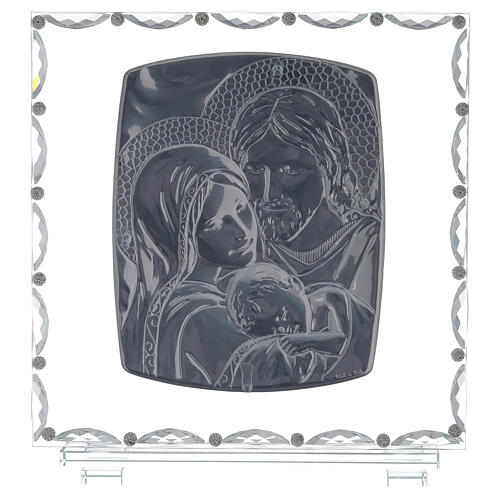 Bild aus Glas Heilige Familie mit Kristallen 3