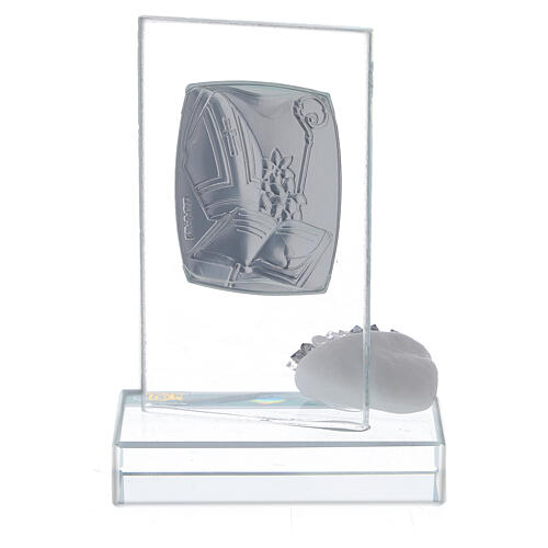 Lembrancinha símbolos Crisma em vidro 3