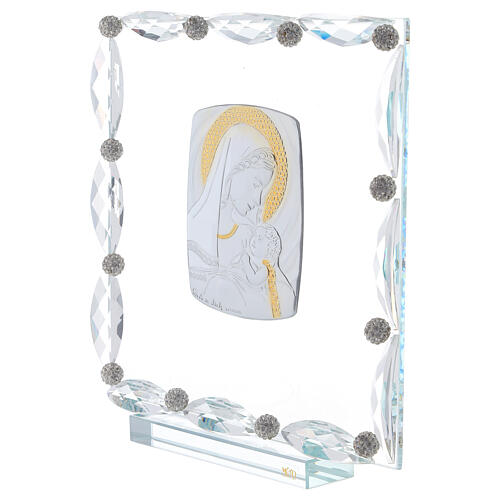 Quadro vidro e cristal maternidade 2