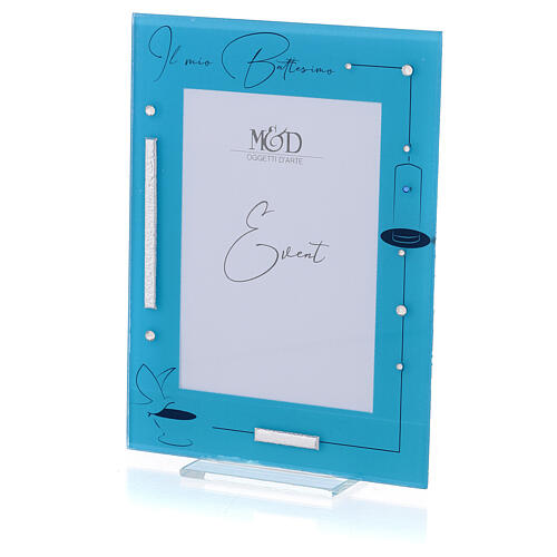 Blue Baptism picture frame 2