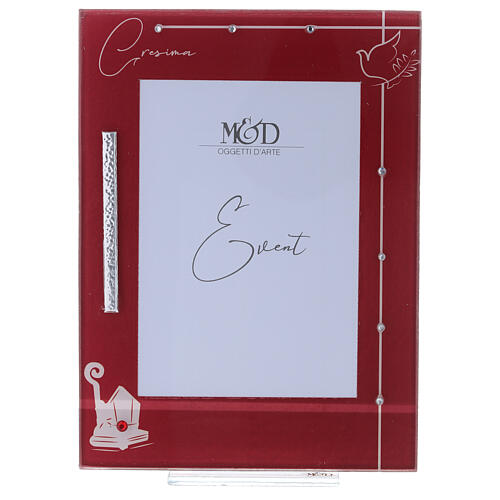 Picture frame Confirmation glass red frame 1
