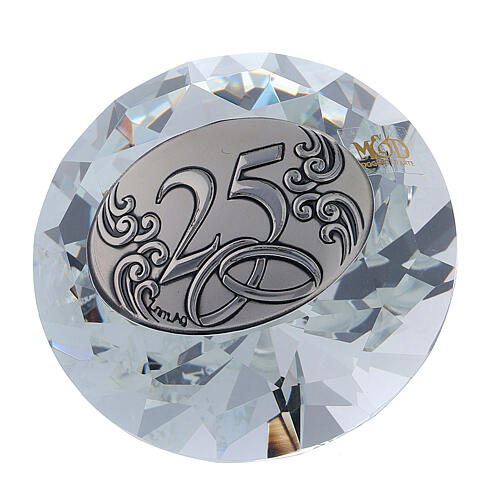 Gastgeschenk in Form eines Diamanten zum 25. Hochzeitstag 1