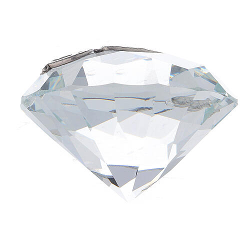 Diamant verre souvenir Confirmation 3