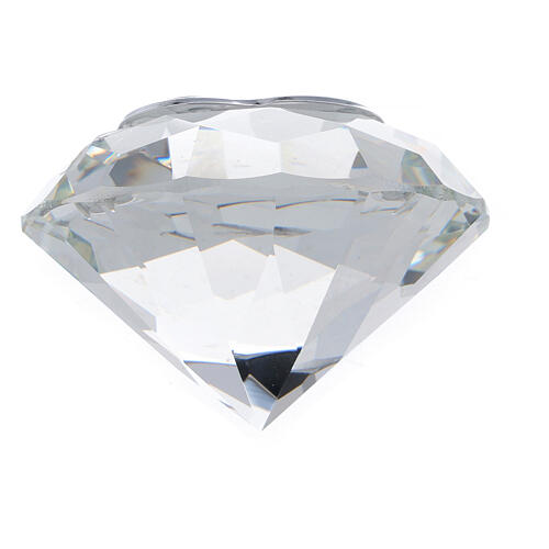 Gastgeschenk Diamant aus Glas zur Hochzeit 3