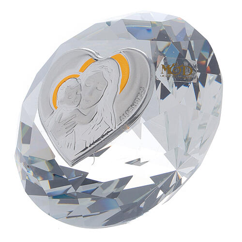 Gastgeschenk Diamant aus Glas Mutterschaft 2