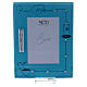 Picture frame Baptism light blue frame with rhinestones s1