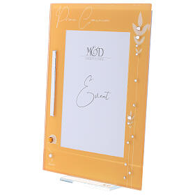 Picture frame glass yellow frame for Holy Communion