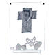 Glass picture cross shaped panel Holy Communion s3