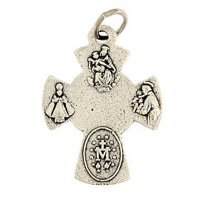 Metal cross pendant with Confirmation symbols s2