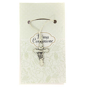 Dicas de Presentes e Lembrancinhas: Cruz pingente Comunhão esmalte branco