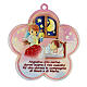 Wooden flower with prayer Guardian Angel child s1