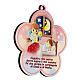 Wooden flower with prayer Guardian Angel child s2