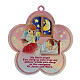 Pink flower wall ornament with prayer ENG s1