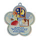 Blue flower wall ornament with prayer ENG s1