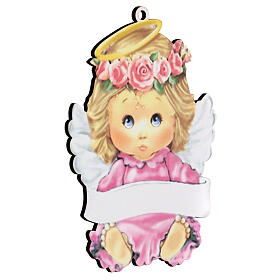 Pink angel figurine 15 cm, girl