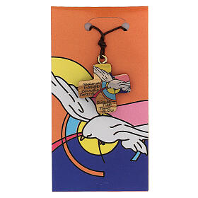 Confirmation Cross printed on olive wood s1