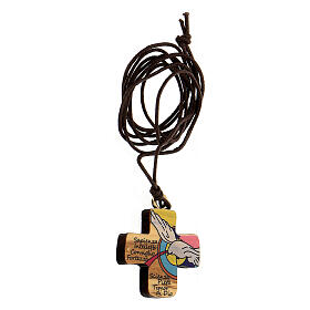 Confirmation Cross printed on olive wood s2