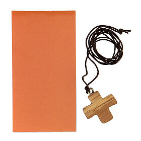 Confirmation Cross printed on olive wood s3