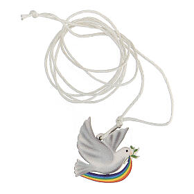 Printed wood dove pendant s3