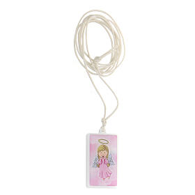 Pink Angel of God pendant