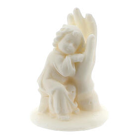 Little angel resting on hand figurine, boy version