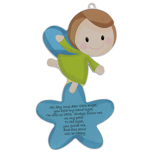 Angel memento with star English prayer 1