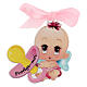 Medal for baby girl's cradle FRE s1