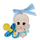 Medal for baby boy's cradle FRE s1