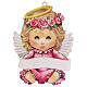 Pink picture little girl angel 20 cm s1