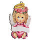 Baby girl angel wall decoration pink 20 cm s2