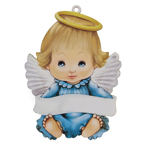 Light blue picture little boy angel 20 cm 1