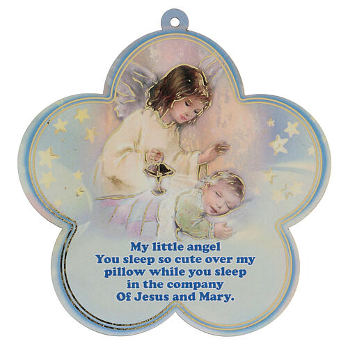Guardian angel plaque with prayer in English 1