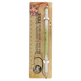 Pencil and ruler with angel