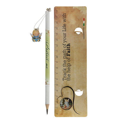 Pencil party favor with ruler boy, English 2