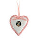Guardian angel crib medal pink heart  s1