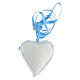 Crib medal blue heart for boys s3