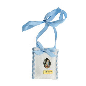 Guardian angel crib medal blue square