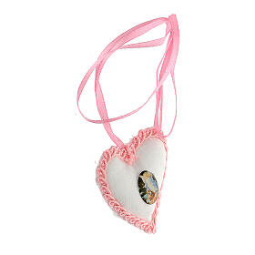 Heart-shaped cockade with Angel for child