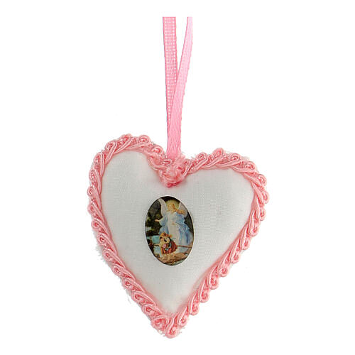 Heart-shaped cockade with Angel for child 1