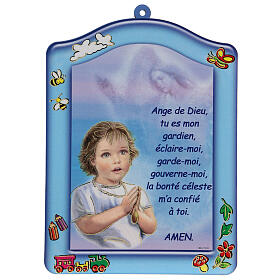 Icona Angelo di Dio azzurra francese