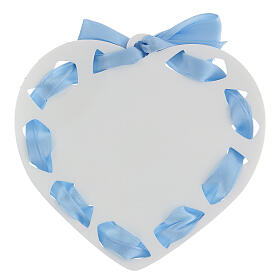 Heart with blue ribbon, Angel of God FRE