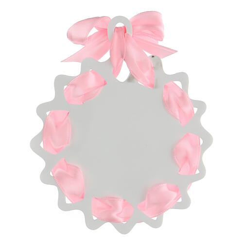 Star with pink ribbon for cradle 3