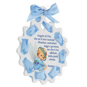Star with blue ribbon for cradle