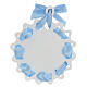 Blue crib medal star with French prayer s2