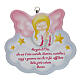 Guardian angel wall plaque, pink s1