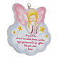 Guardian angel wall plaque, pink s2