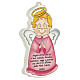 Pink Guardian Angel wall plaque s2
