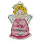 Pink Guardian Angel wall plaque, English s1